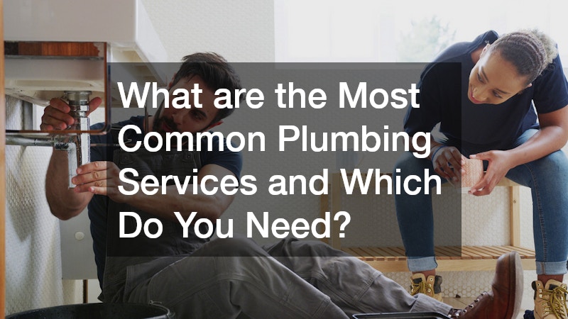 What are the Most  Common Plumbing Services and Which Do You Need?